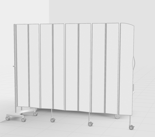 Silentia 6309-D Folding Screen 9 section. 2.25x1.85 DAYLIGHT