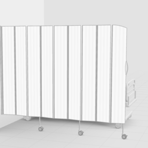 Silentia 6309-W Screen 9 Section WHITE L=2.25 M H= 1.85M Wall Mount