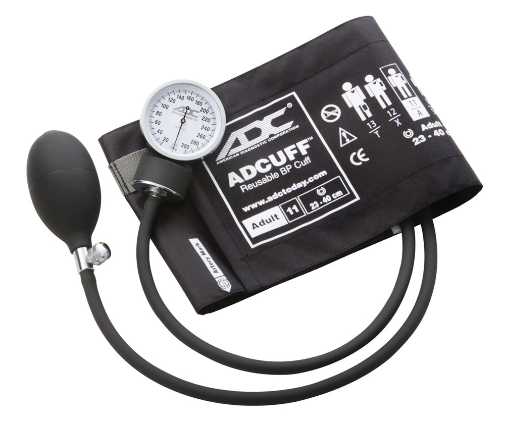 ADC 760-11BK PROSPHYG Aneroid Sphyg Adult, BLACK, LF