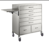 SSTROLST7  Stainless Steel, Specialty trolley 7 drawer,900x500x900H