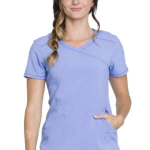 2625A INFINITY Mock wrap top-Ciel/S