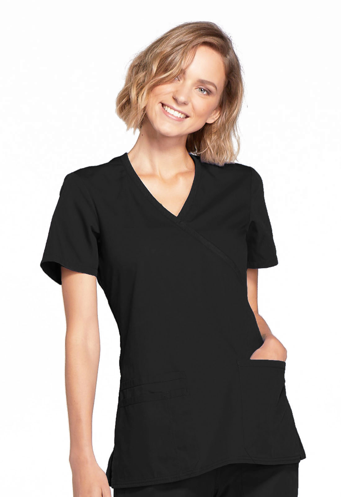 WW650 CHEROKEE ORIGINALS Mock wrap top