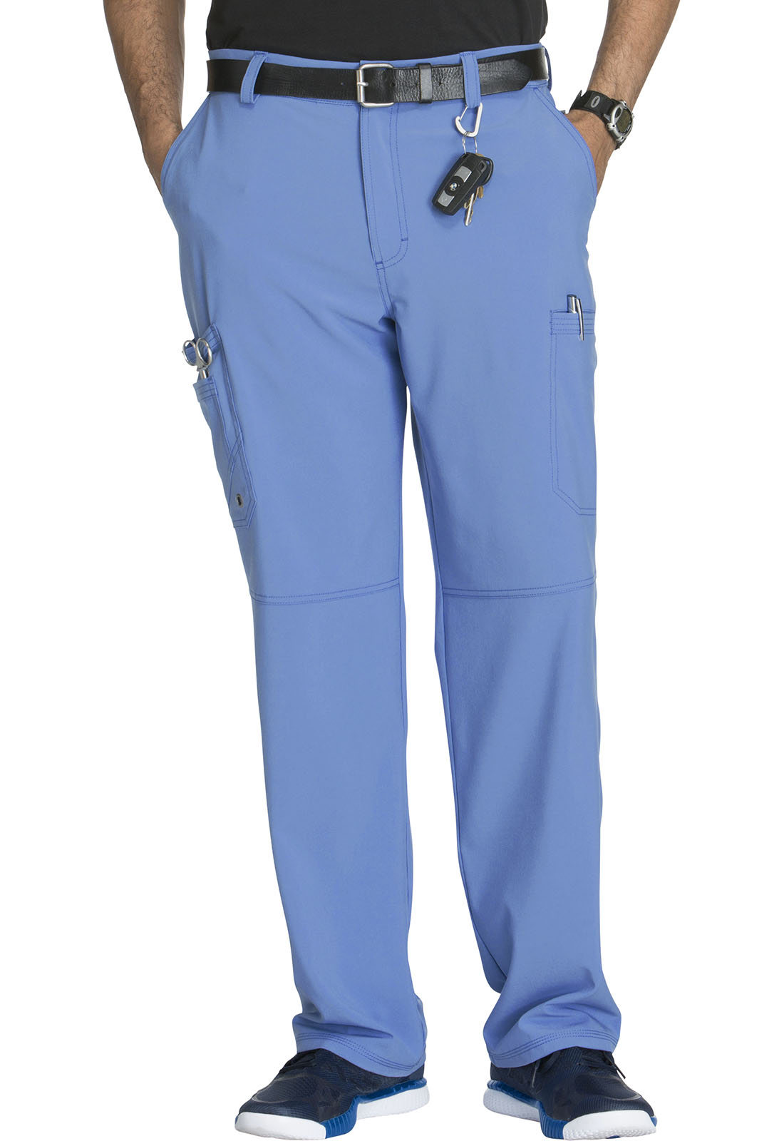 CK200A INFINITY Men's fly front pant-Ciel/Regular/M  CLEARANCE STOCK ONLY