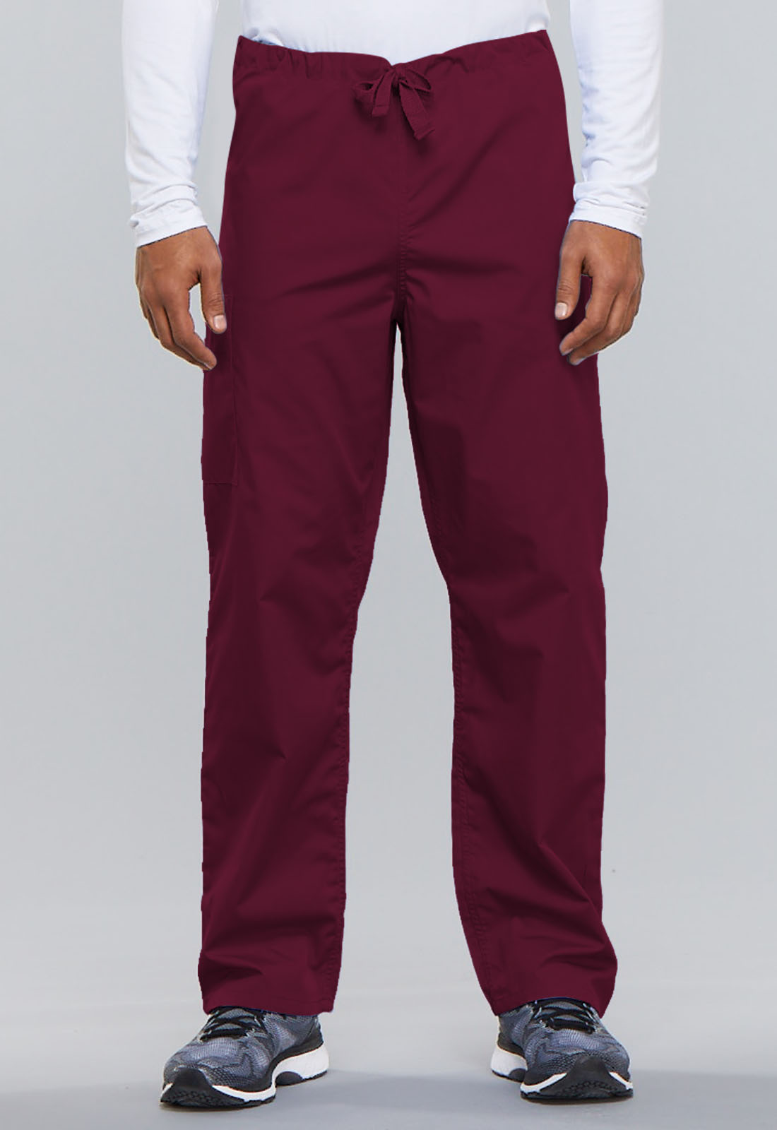4100 Unisex Drawstring Cargo Pant-Wine/Regular/2XL CLEARANCE ITEM ONLY