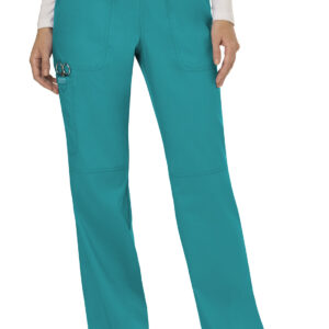 WW110 REVOLUTION mid rise straight leg pant -Teal/Regular/L CLEARANCE STOCK ONLY