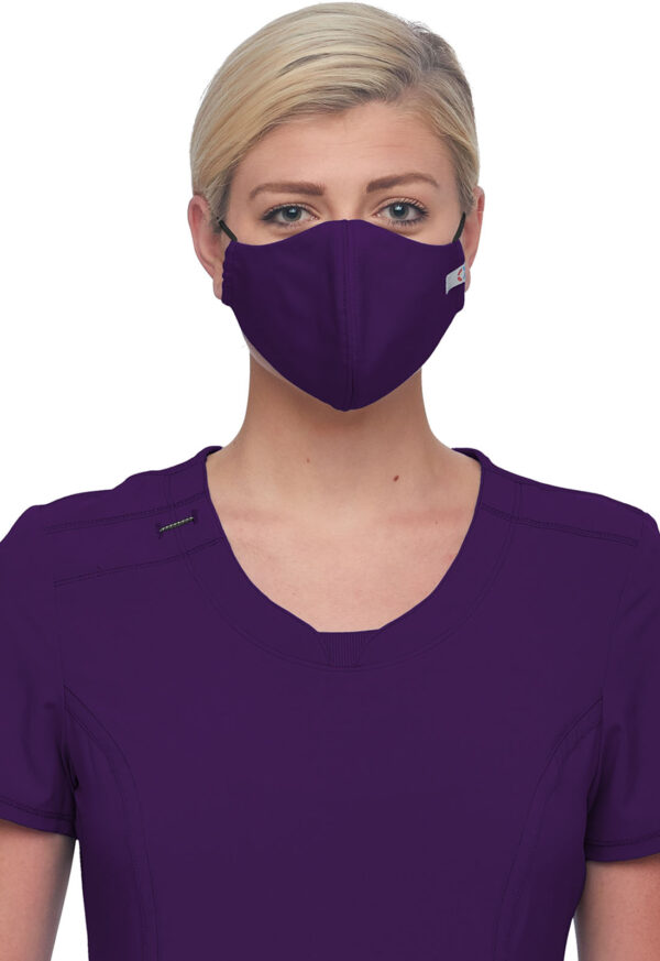 WW560AB Adult Face Covering Bundle 5's Pack-Eggplant-S/M