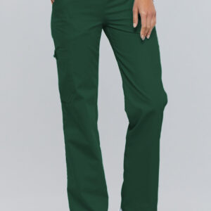 2085 Cherokee Flexibles Pants Clearance Knit Waist-Hunter Green/xl/Reg