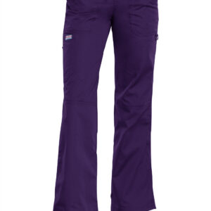 4020 Cherokee Originals Drawstring Cargo Pant -Eggplant/XXS/REG CLEARANCE ITEMS ONLY