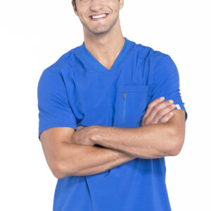 CK910A Cherokee Infinity Men's v neck top-Royal/S