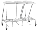 SSTROLWK LSL3Q Triple linen skip, with soft close gas strut lids