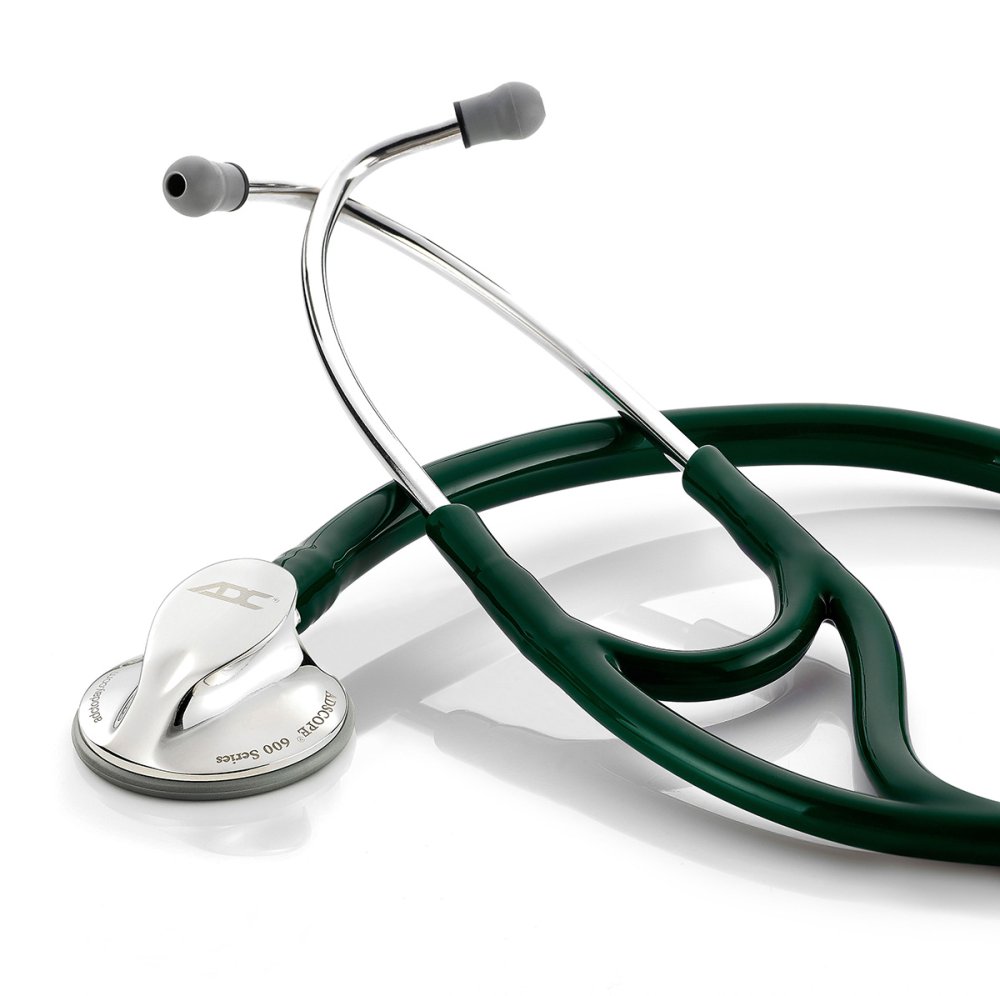 ADC Platinum Cardiology Stethoscope/DARK GREEN Adscope® 600