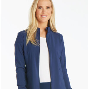 CK303 Zip front jacket /NAVY/4XL