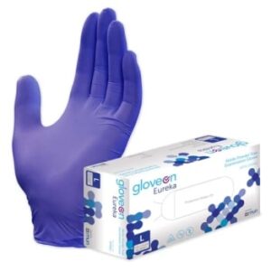 GLOVES, NITRILE, LGE  P/F N/S box EUREKA