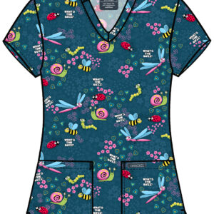 CK856 WTBZ Cherokee Print Top What's the Buzz