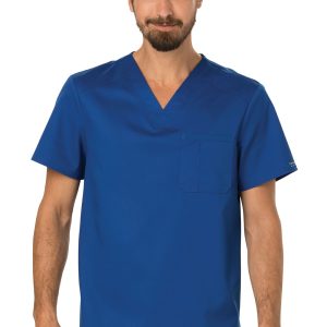 WW690 REVOLUTION Men's  V-Neck Top, 1 chest pocket- GALAXY/XL CLEARANCE STOCK ONLY