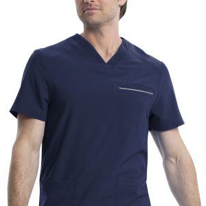 CK661  iFLEX Men's V-Neck Top-Navy/L  CLEARANCE STOCK ONLY