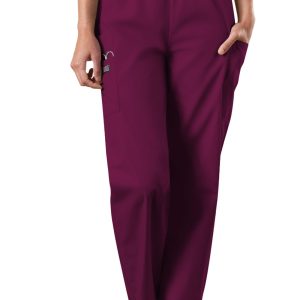 4200 Pull on cargo pant-Wine/Regular/5XL  CLEARANCE STOCK ONLY