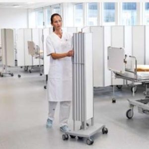 Silentia 6207-6518 Screen 7 Section White 1.65m H, 1.75m L MOBILE