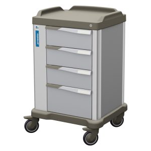 Francehopital Presto PS404 Ward Trolley, 4 Drawer. Medium