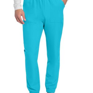 CK278A TRQN Men's Mid Rise Jogger in Turquoise/XL