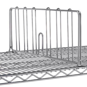 Medeleq Shelf Divider SS 610x220mm, For wire Shelving