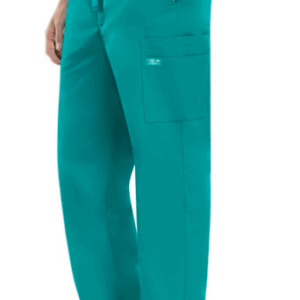 4243 Men's Drawstring Cargo Pant-Teal/XS CLEARANCE STOCK
