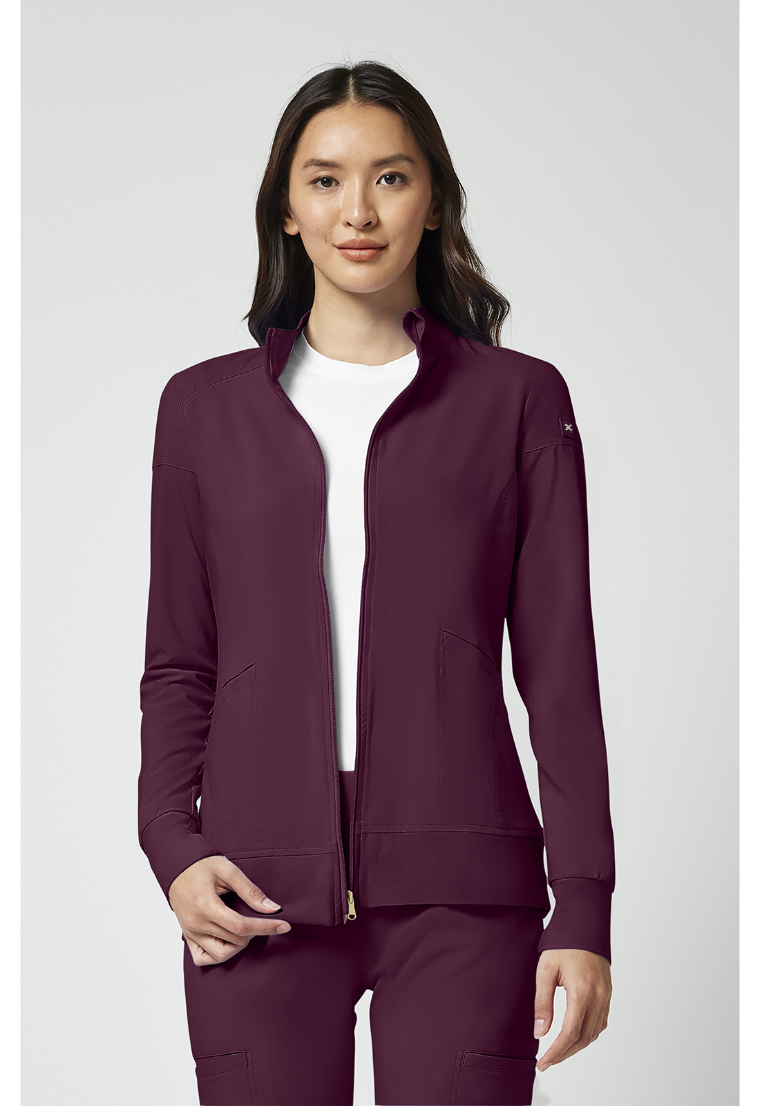 CK303 WIN Cherokee iFlex Zip front Jacket/WINE/XL