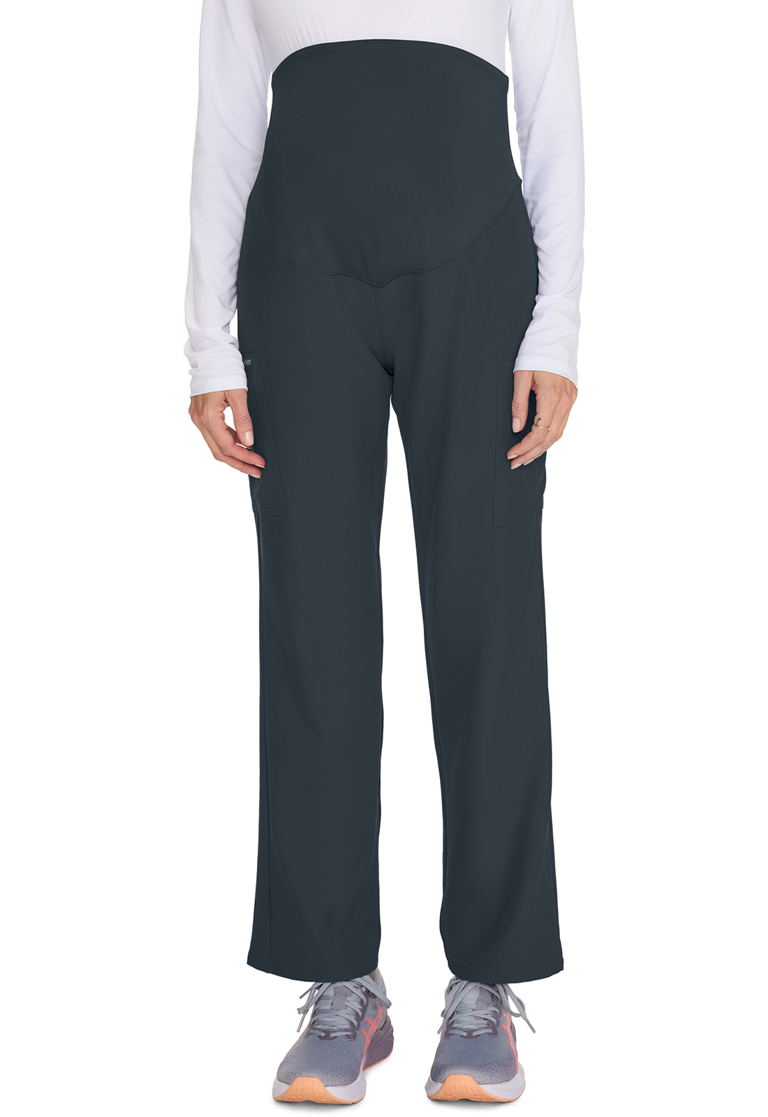 CK118AP PWT Maternity PETITE Straight Leg Pant/Pewter/S