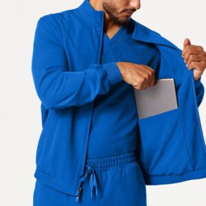 JAANUU M60001 Wolfe Men's 6-pocket scrub jacket UltraLAST