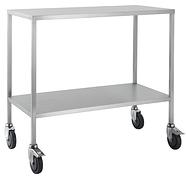 SSTROLTE067 Instrument Trolley 2 shelves no rails. 1200x600x900